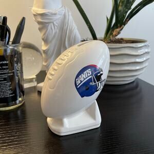Vintage 80s NY Giants coin bank piggy bank